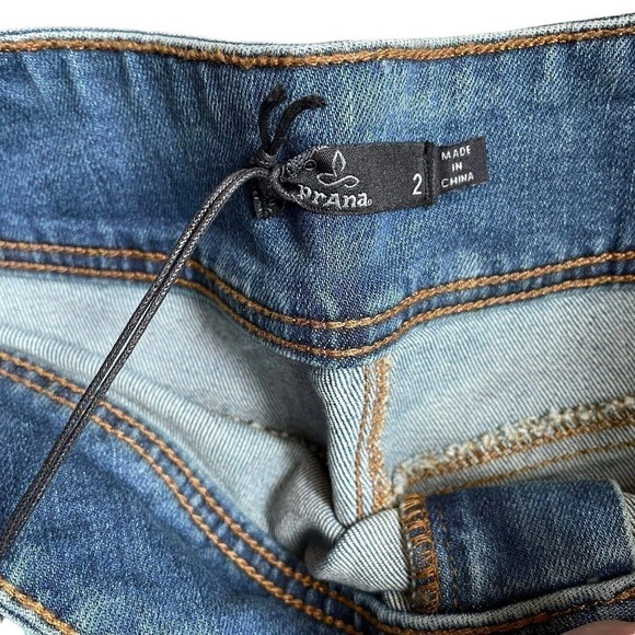 prAna Broadway Jean Skirt True Blue Denim Women’s Size 2 Zipper Pockets MSRP 79. - Picture 8 of 13